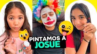 PINTAMOS A JOSUE COMO UN PAYASO MIREN SU REACCION