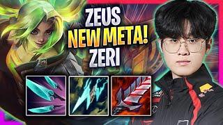 ZEUS TRIES NEW META ZERI TOP - T1 Zeus Plays Zeri TOP vs Volibear  Season 2024