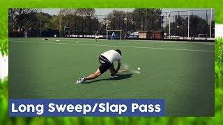 Long SlapSweep Pass - Field Hockey Technique  HockeyheroesTV