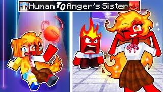 From HUMAN to ANGERs SISTER in Minecraft