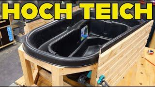 MINI TEICH mit WASSERFALL selber bauen  Balkon Terrasse