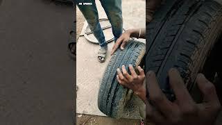 Tyre Puncture Repair  Identification  Puncture Location Identification using Soap Water  Part 1