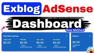 AdSense Active Dashboard New Method  Unlimited AdSense Approval in 24 Hours