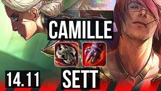 CAMILLE vs SETT TOP  Penta 1404 Legendary  NA Challenger  14.11