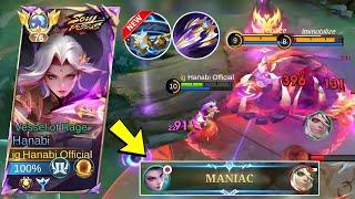 HANABI MANIAC 100% BUILD INI SANGAT BROKEN BUILD TOP GLOBAL HANABI - MLBB