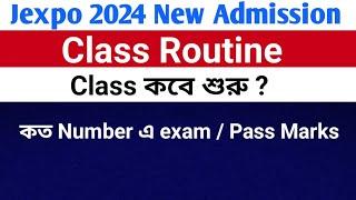 Jexpo 2024 New Admission 1st Year Class Start date  Class Routine  Full Marks  Pass Marks