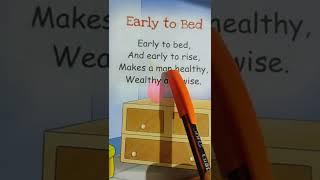 Early to bed rhyme rhyme poem #poem #rhyme #english @KidsTV123 