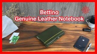 Bettino Genuine Leather Notebook with cover made from vegetable tanned leather