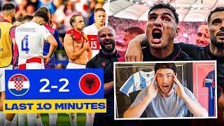 INSANE LAST 10 MINUTES LIVE REACTION CROATIA VS ALBANIA 2-2 EURO 2024