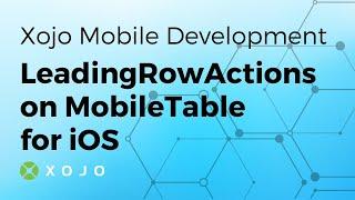 LeadingRowActions on MobileTable for iOS