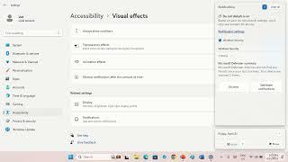Turn on Animation Effects in Windows 11