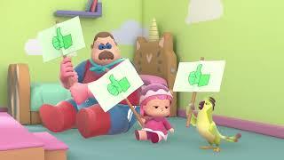 Hero Dad Is Sick  1 Hour of Cartoons  Hero Dad  Shows For Kids