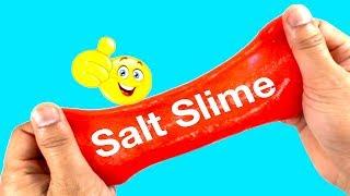 Salt Slime 3 Ways How To Make Salt Slime With Glue VS Without Glue