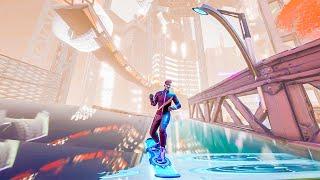 Fortnite Chapter 2 Creative X Speed Board Cyberpunk City Hoverboard Racing Map Full Gameplay