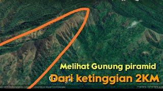 Gunung Piramid Bondowoso  Melihat Dari Atas Langit Via Google Earth