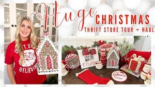 *HUGE* CHRISTMAS THRIFT STORE TOUR + HAUL    2023