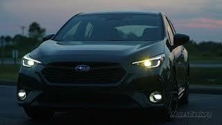 AT NIGHT 2024 Subaru Impreza RS - Lighting Analysis & Night Drive