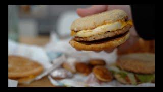 ASMR McDonalds New Breakfast Menu in Germany Weird Eating