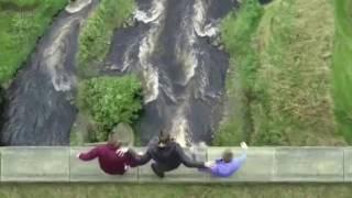 Hollyoaks - Freddie Robbie And Jason Jump Of A Bridge