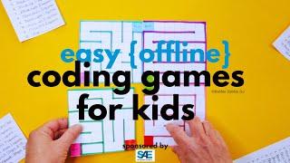 Easy {and offline} Coding Games for Kids