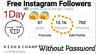How to get 10k Instagram Followers in 1 Day  Without password  HindiUrdu   Kish D Champ