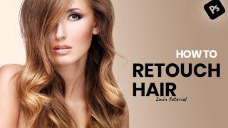 How To Easy Retouch Hair in Photoshop  2 Mintues Tutorial