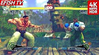 Thunder Hawk vs Dudley Hardest AI - Ultra Street Fighter IV  PS5 4K 60FPS