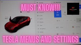 Tesla Menus and Settings - What You NEED to Know