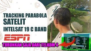 Tracking Parabola  Satelit Intelsat 19 C Band Dari Telkom 4