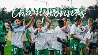 La joie partagée des Vertes Championnes de Division 2