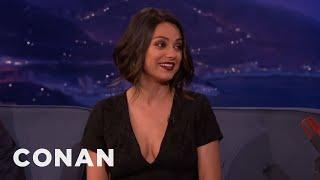 Mila Kunis Cant Deal With Her New Boobs  CONAN on TBS