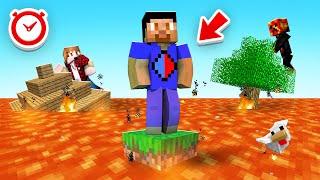 Minecraft BUT LAVA RISES Every MINUTE w The Pack