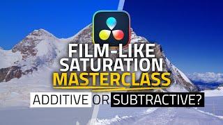 What is SUBTRACTIVE Saturation? - Pro Colorist Masterclass - Film Emulation in Davinci Resolve