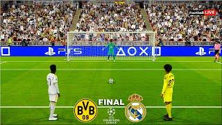 Borussia Dortmund vs Real Madrid - Penalty Shootout  Final UEFA Champions League 2024  PES