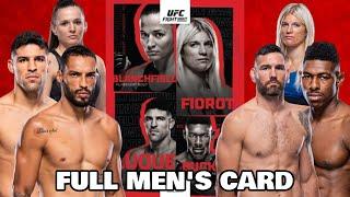 UFC Atlantic City Blanchfield vs Fiorot FULL MENS Predictions & Breakdown