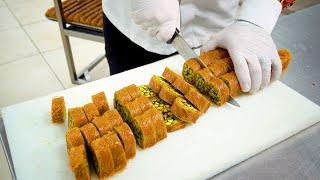 Amazing Arabic dessert with extra pistachios  How its made?