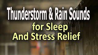 Go to Sleep with Thunderstorm & Rain Sounds  Relaxing Sounds for Insomnia Symptoms