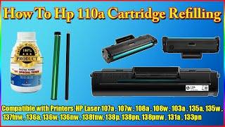 Hp 110a Cartridge refill 100% in Hindi