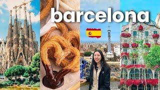 SPAIN Travel Vlog  Everything I Ate Did & Spent in Barcelona