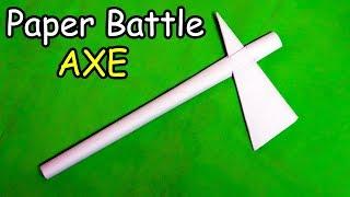 How to make a Paper Battle Axe  Easy  Tutorial