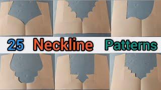HOW TO CUT BASIC NECKLINE PATTERNS  Trendy Neckline Designs