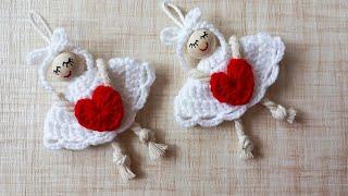 angel baby  easy crochet angel ornament  angel crochet