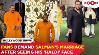 Salman Khan’s ‘Haldi face’ STEALS limelight at Anant-Radhika’s Haldi Fans DEMAND his marriage