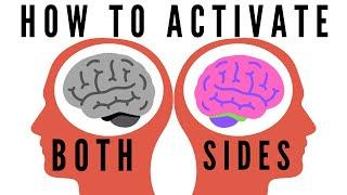 How to activate both sides of brain  40 seconds activity