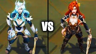 Faerie Court Katarina vs High Noon Katarina Skins Comparison League of Legends