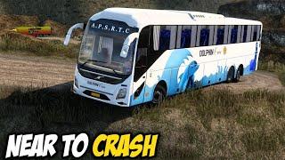 Near To Crash Semi Sleeper Volvo Bus  Euro Truck Simulator 2  ETS 2 Mods