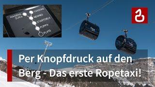 FlemXpress Flims - Laax  Das erste Ropetaxi der Welt von Bartholet  Per Knopfdruck auf den Berg