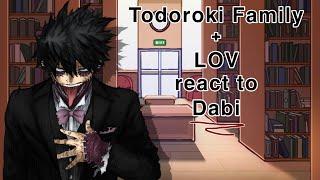 Todoroki Family + LOV react to Dabi  Touya Todoroki  1.5 X SPEED  My hero academia