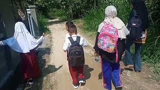 pulang sekolah lewat sawah