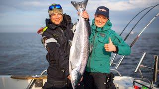 Lašišų žvejyba Baltijos jūroje 2024  Trolling for Baltic SALMON in Hel Poland